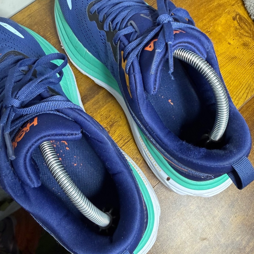 Hoka Bondi 8 Womens Size 10 B Running Shoes Blue 1127952 OSBB - Picture 8 of 9